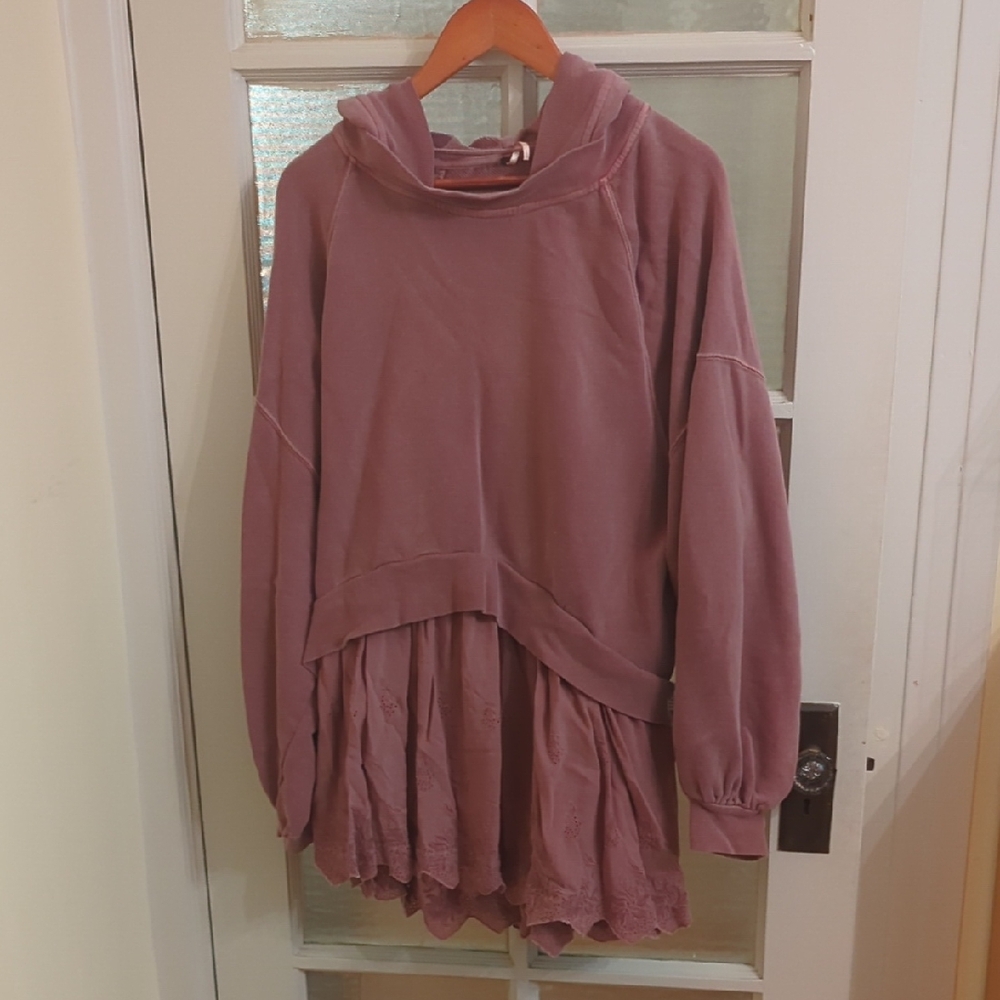 Elegant Mauve Cowl Neck Sweater